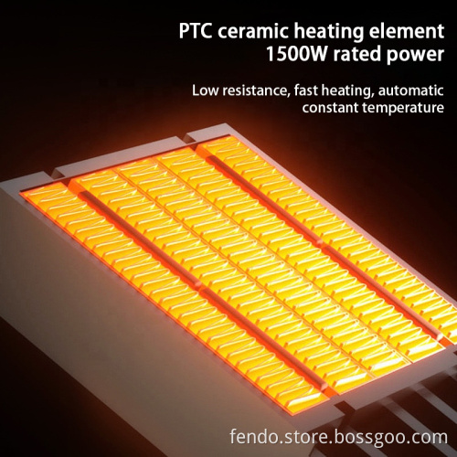 Wholesale 600W/1200W Low Noise Smart Mini Fan Heater for Home and Office